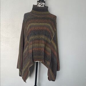 Cubism Multicolor Turtleneck Shawl
